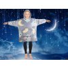 Svítící mikinová deka SHINING OWL s motivem sovy a měsíce pro děti