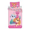 Dětské povlečení TLAPKOVÁ PATROLA Skye & Everest růžové s hravým designem