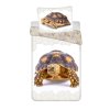 3D bavlněné povlečení TURTLE bílé s realistickým motivem želvy