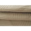 Béžový sametový přehoz na postel ARROW VELVET