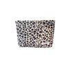 Kosmetická taška MAY RABBIT 26x17 cm, béžová, leopardí vzor, manšestr, praktická velikost na cesty i do kabelky.