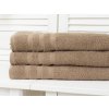 Ručník LINEA hnědý 50x100 cm, 100% bavlna s elegantní bordurou