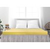Napínací Jersey prostěradlo ALVORA žluté na postel 180 x 200 cm