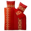 Luxusní povlečení z Renforcé bavlny NADIA červené s elegantním vzorem