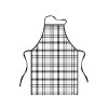 Kuchyňská zástěra CHECKS, bílo-černá – elegantní a praktická