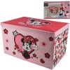 Velký úložný box na hračky MINNIE MOUSE 55x37 cm růžový