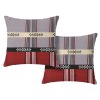 Sada 2 povlaků na polštář DANIELA vínová 45x45 cm