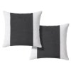 TIRLAN dekorační povlaky 45x45 cm v šedo-bílé kombinaci – 2 ks