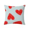 Dekorační povlaky WARM HEART 45x45 cm se srdíčky, 2 ks