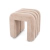 Elegantní béžový taburet TICA – stylový doplněk do moderního interiéru