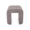 TICA šedý – originální designový taburet s elegantním vzhledem