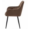 Designové křeslo JORK VELVET hnědé pro moderní interiéry
