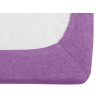 Stylové tmavě fialové froté prostěradlo 90 x 200 cm pro pohodlný spánek