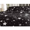 Černé povlečení NOČNÍ OBLOHA s kouzelným hvězdným vzorem