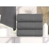 Ručník CLARYSSE ELEGANCE 60x110 cm šedý s bordurou, 100% bavlna
