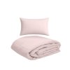 Letní přikrývka 140x200 cm + povlak SUMMER 45x75 cm pudrově růžová
