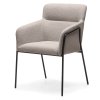 Designové jídelní křeslo HELSINKI béžové s pohodlným polstrováním