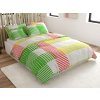 Barevné povlečení JELANO z mikrosaténu s pruhovaným vzorem