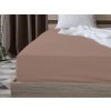 Jersey prostěradlo hnědé 90x200 cm – měkké a prodyšné