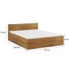Postel SOFIA 140 x 200 cm, dub artisan