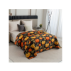 Barevný přehoz na postel ORANGE PUMPKINS s dýňovým vzorem