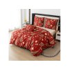 Povlečení z mikrovlákna GOLD CHRISTMAS červené s vánočním motivem