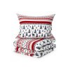 Hebké povlečení z mikrovlákna TWINKLE CHRISTMAS – červenobílý design