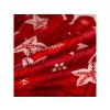 Jemné povlečení z mikrovlákna VELVET CHRISTMAS červené se vzorem