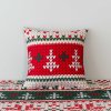 Barevný vánoční povlak na polštář z mikrovlákna FROSTED CHRISTMAS 45x45 cm