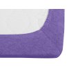 Tmavě fialové froté prostěradlo 160x200 cm – elegantní a stylové