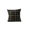 Mikroplyšový povlak GLENMOORE 45x45 cm zelený s károvaným vzorem – upraveno