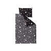 Oboustranné povlečení NOČNÍ OBLOHA černo-šedé z mikrovlákna s hvězdami