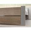 Postel IKAROS DOUBLE 140 x 200 cm, dub sonoma/šedá