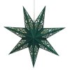 Vánoční závěsná hvězda STARLET DELUXE 35 cm zelená z papíru