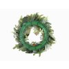 Přírodní vánoční věnec WINTER GREEN Ø 45 cm na zavěšení na dveře