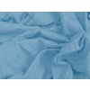 Kvalitní světle modré jersey prostěradlo 140 x 200 cm