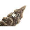 Luxusní vánoční stromeček LUSH 41 cm s kožešinou – elegantní dekorace
