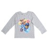 Stylová dětská trička s dlouhým rukávem 2 ks TLAPKOVÁ PATROLA modré a šedé