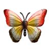 Umělecká kovová dekorace motýl BUTTERFLY 40 cm – ručně malovaný design
