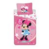 Růžové dětské povlečení MINNIE SWEET LIKE ME z mikrovlákna