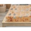 Roztomilé mikroplyšové prostěradlo COLORED CATS 200x200 cm s potiskem koček