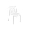 Plastová židle TREGO bílá pro interiér i exteriér