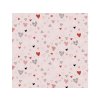 Valentýnské povlaky LOVITA 40x60 cm růžová se srdíčky