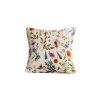 Mikroplyšový povlak na polštářek HERBALIS 45x45 cm s květinovým vzorem