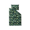Luxusní povlečení mikroplyš YELLOW BUTTERFLY tmavě zelené do ložnice