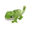 Zelený plyšový chameleon s dětskou dekou uvnitř