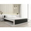 Moderní postel IKAROS 140 x 200 cm antracit/bílá pro elegantní ložnici