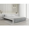 Moderní postel IKAROS 160 x 200 cm beton/bílá pro stylovou ložnici