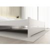 Moderní postel IKAROS DOUBLE 180 x 200 cm bílá s jednoduchým designem