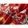 Stylové vánoční povlečení BELLMERRY červené s motivem Santa Clause